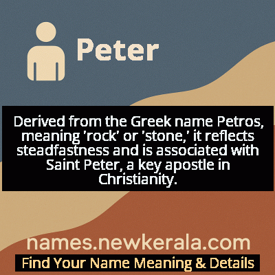 Peter Name Meaning and Origin