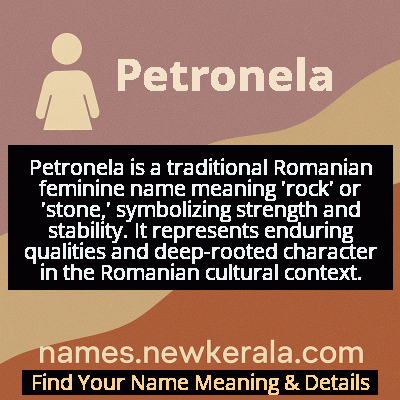 Petronela Name Meaning and Origin