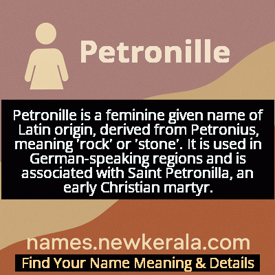 Petronille Name Meaning and Origin