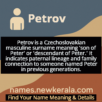 Petrov Name Meaning and Origin