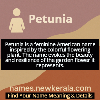Petunia Name Meaning and Origin