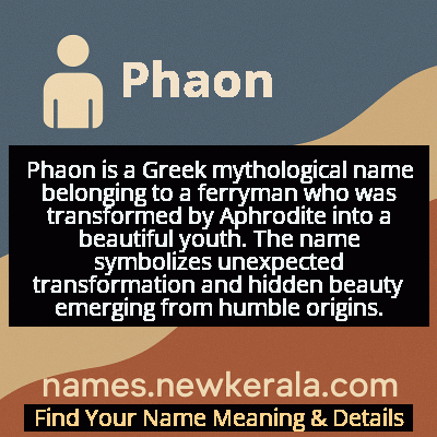 Phaon Name Meaning and Origin
