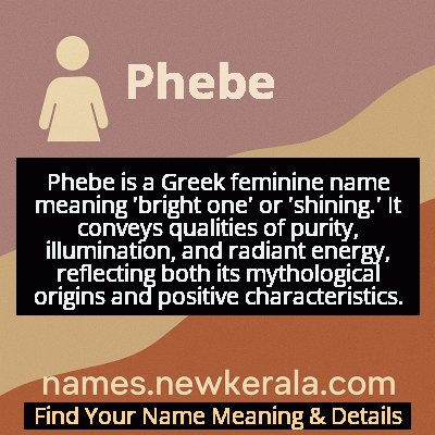 Phebe Name Meaning and Origin