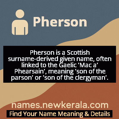 Pherson Name Meaning and Origin
