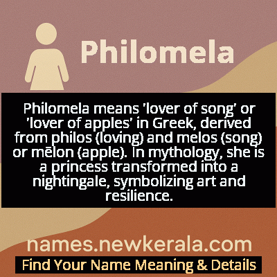 Philomela Name Meaning and Origin