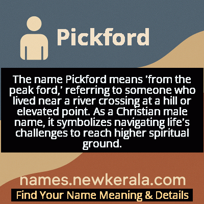 Pickford Name Meaning and Origin