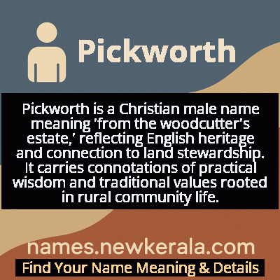 Pickworth Name Meaning and Origin
