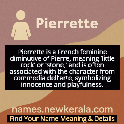 Pierrette Name Meaning and Origin