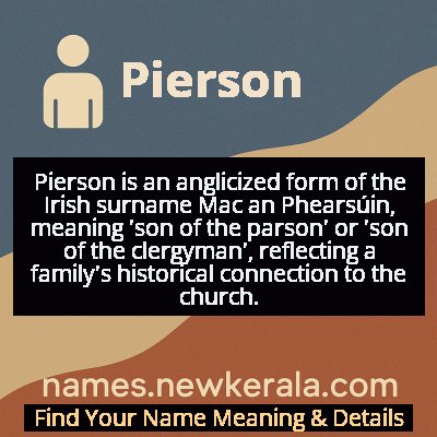 Pierson Name Meaning and Origin