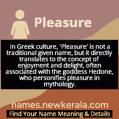 Pleasure Name Meaning and Origin