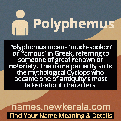 Polyphemus Name Meaning and Origin