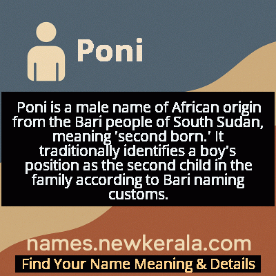Poni Name Meaning and Origin