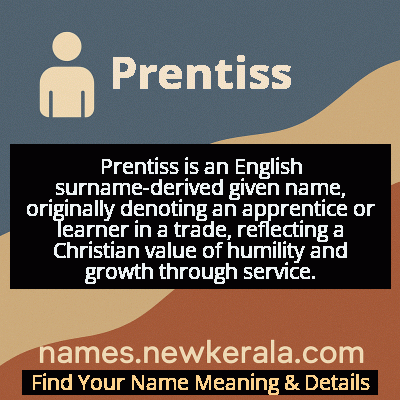 Prentiss Name Meaning and Origin