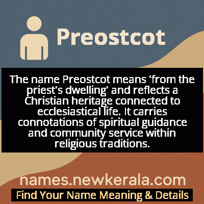 Preostcot Name Meaning and Origin
