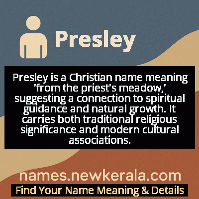 Presley Name Meaning and Origin