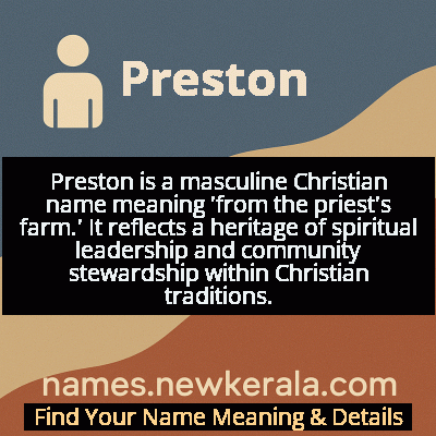 Preston Name Meaning and Origin