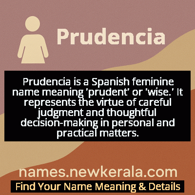 Prudencia Name Meaning and Origin