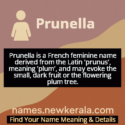 Prunella Name Meaning and Origin