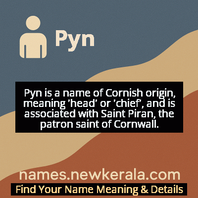 Pyn Name Meaning and Origin