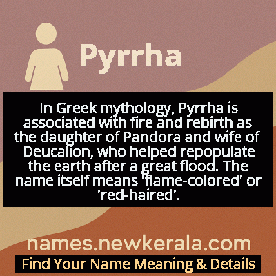 Pyrrha Name Meaning and Origin