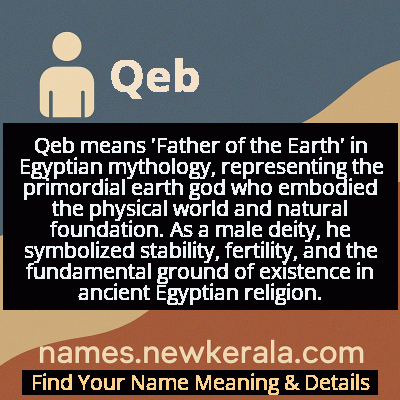 Qeb Name Meaning and Origin