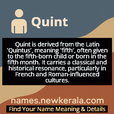 Quint Name Meaning and Origin