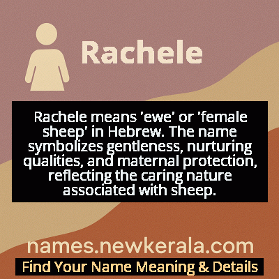 Rachele Name Meaning and Origin