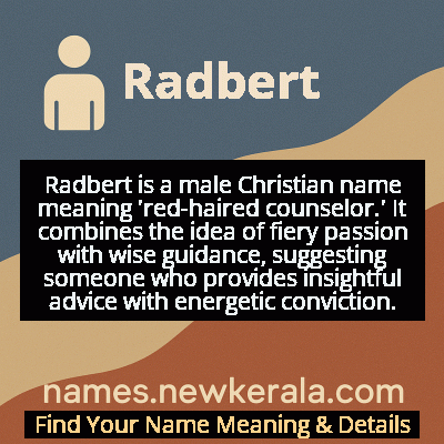 Radbert Name Meaning and Origin