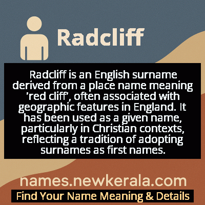 Radcliff Name Meaning and Origin