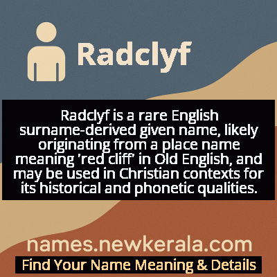 Radclyf Name Meaning and Origin