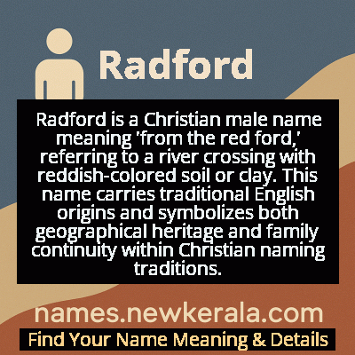 Radford Name Meaning and Origin