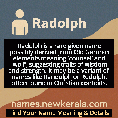 Radolph Name Meaning and Origin