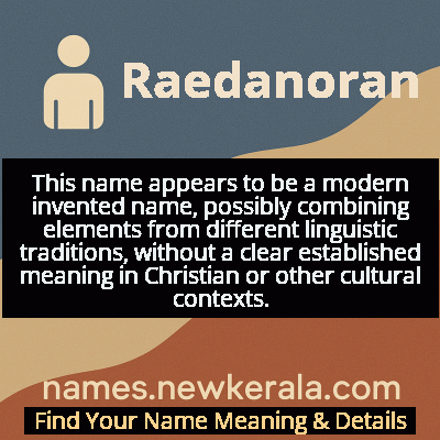 Raedanoran Name Meaning and Origin