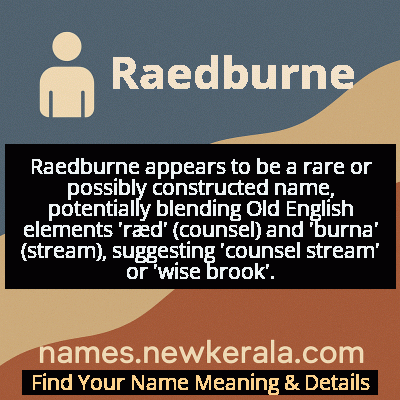 Raedburne Name Meaning and Origin