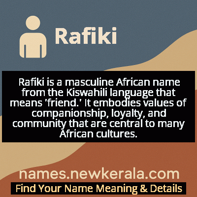 Rafiki Name Meaning and Origin