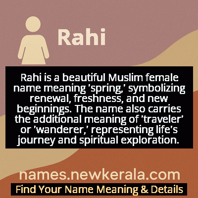 Rahi Name Meaning and Origin