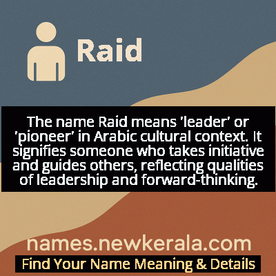 Raid Name Meaning and Origin