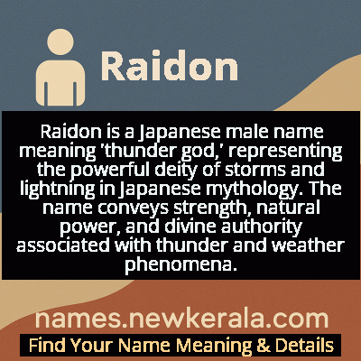 Raidon Name Meaning and Origin