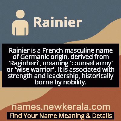 Rainier Name Meaning and Origin