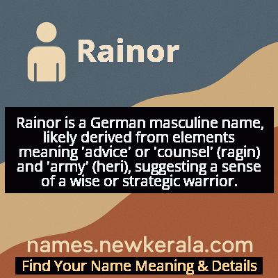 Rainor Name Meaning and Origin