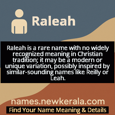 Raleah Name Meaning and Origin