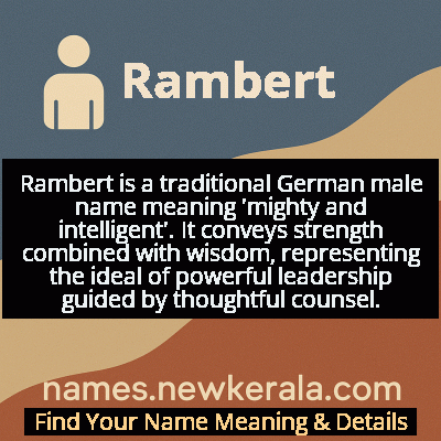 Rambert Name Meaning and Origin