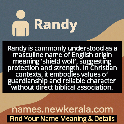 Randy Name Meaning and Origin