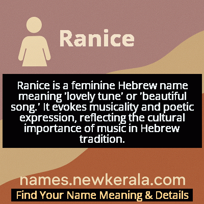 Ranice Name Meaning and Origin