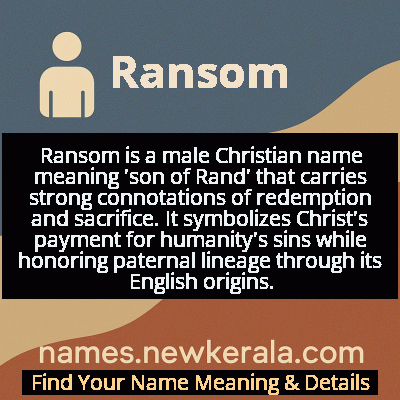 Ransom Name Meaning and Origin