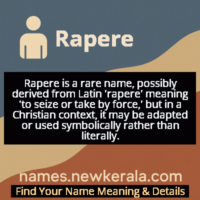 Rapere Name Meaning and Origin