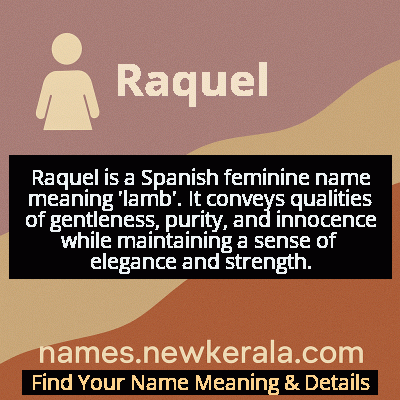 Raquel Name Meaning and Origin