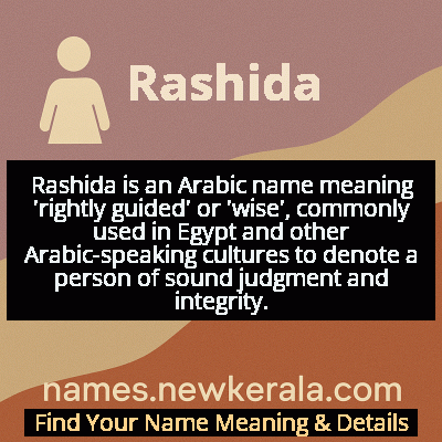 Rashida Name Meaning and Origin
