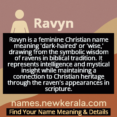 Ravyn Name Meaning and Origin