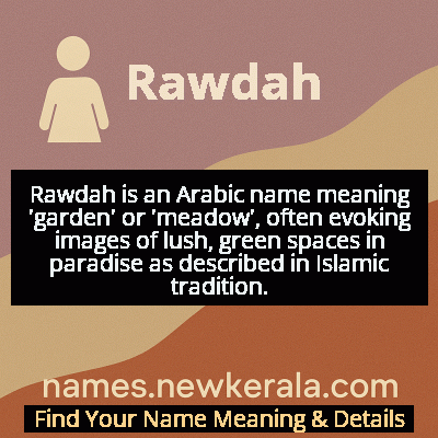 Rawdah Name Meaning and Origin